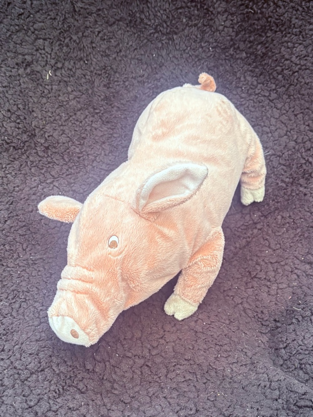 IKEA Knorrig Pink Pig Plush Stuffed Animal 15" Soft Toy Piggy Farm Animal